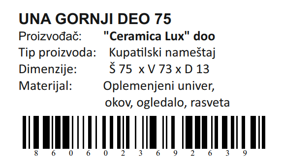 UNA GORNJI DEO 75