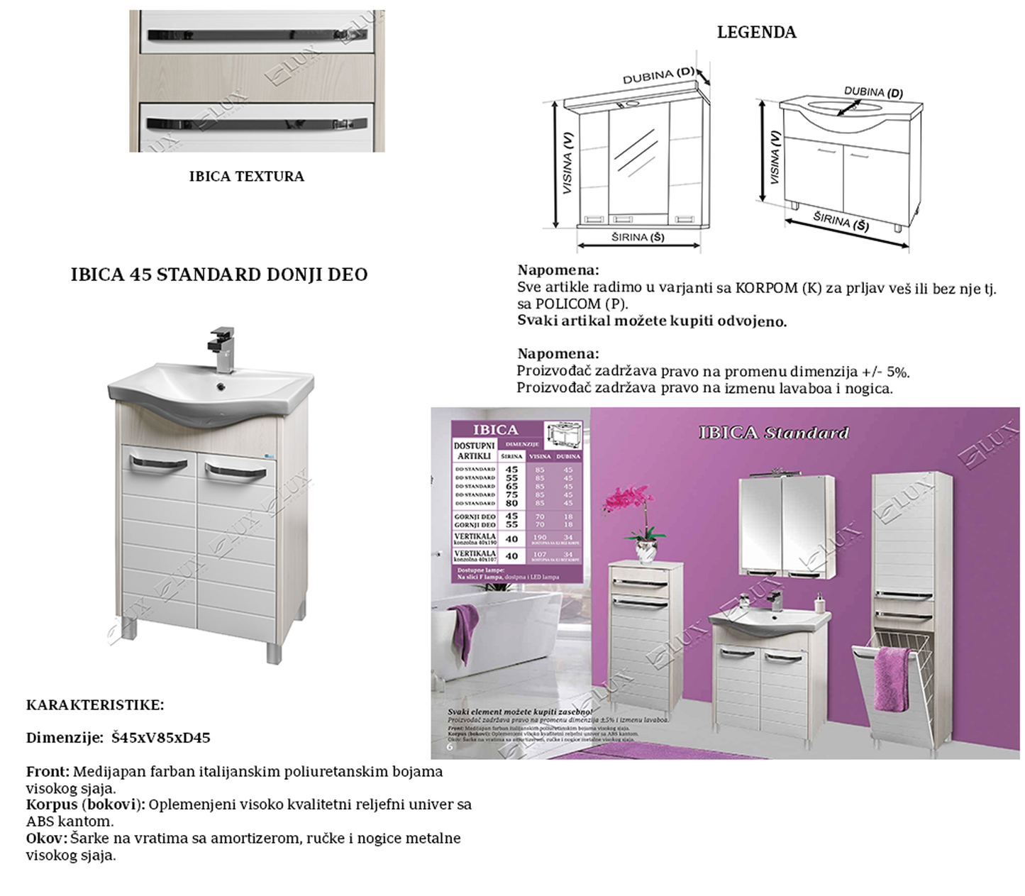 IBICA 45 STANDARD DONJI DEO