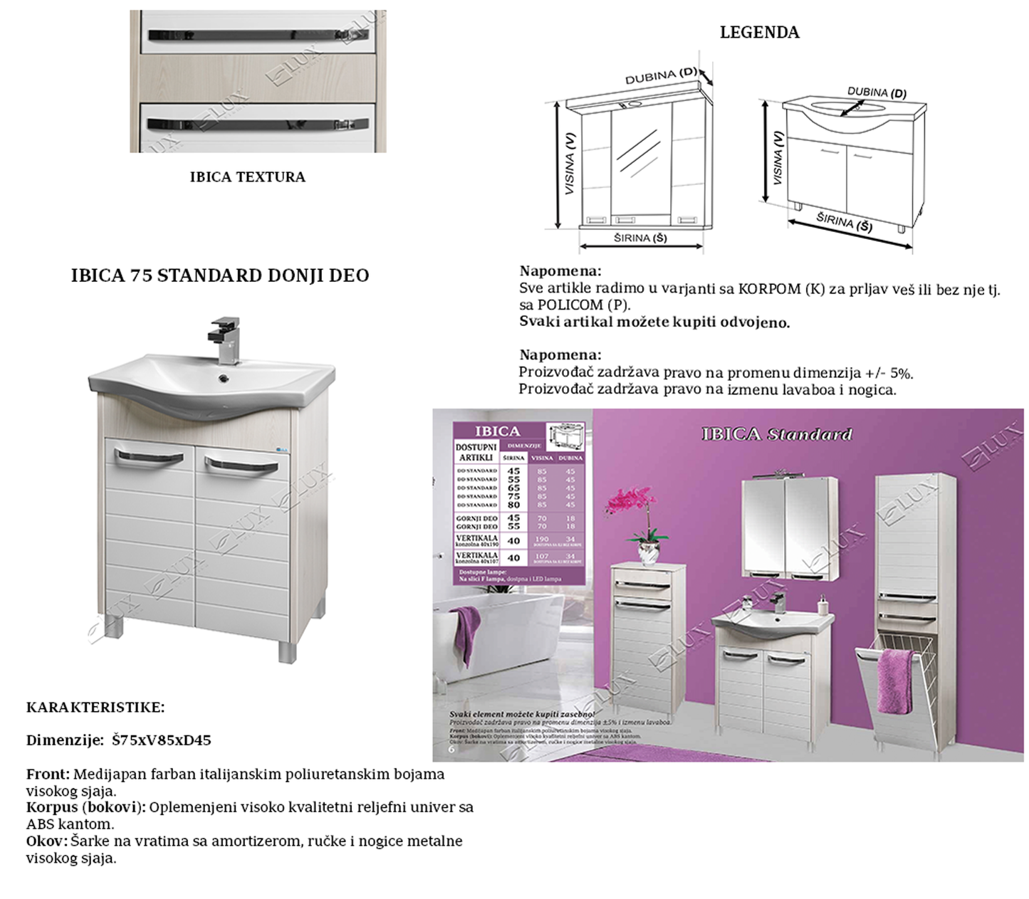 IBICA 75 STANDARD DONJI DEO