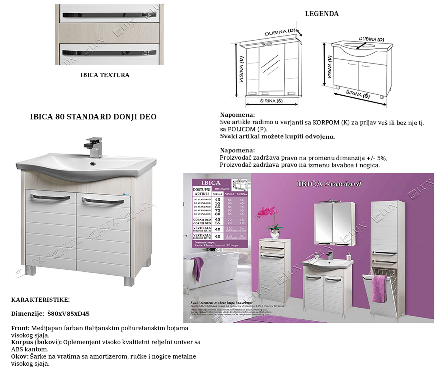 IBICA 80 STANDARD DONJI DEO