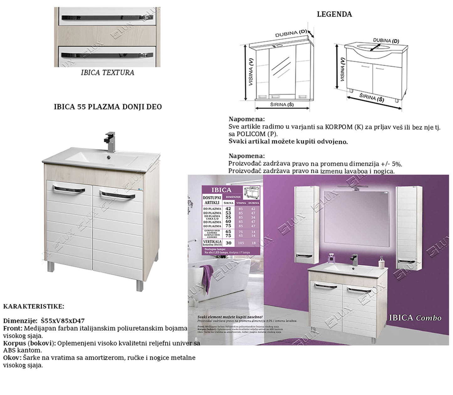 IBICA 55 PLAZMA DONJI DEO