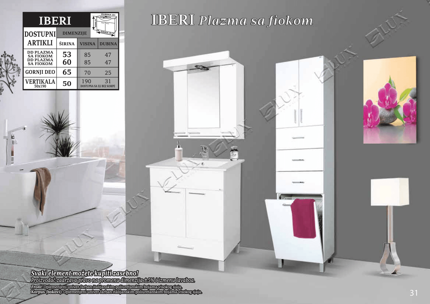 LUX IBERI 60 PLAZMA FIOKA DONJI DEO